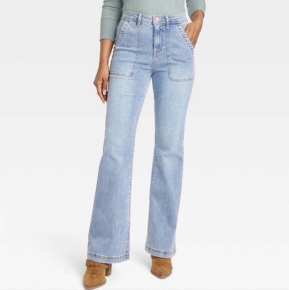 Knox Rose Women’s high rise anywhere flare Strecth jeans size 4 - Picture 4 of 16